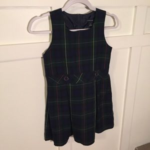 Lands End girl size 7 plaid dress